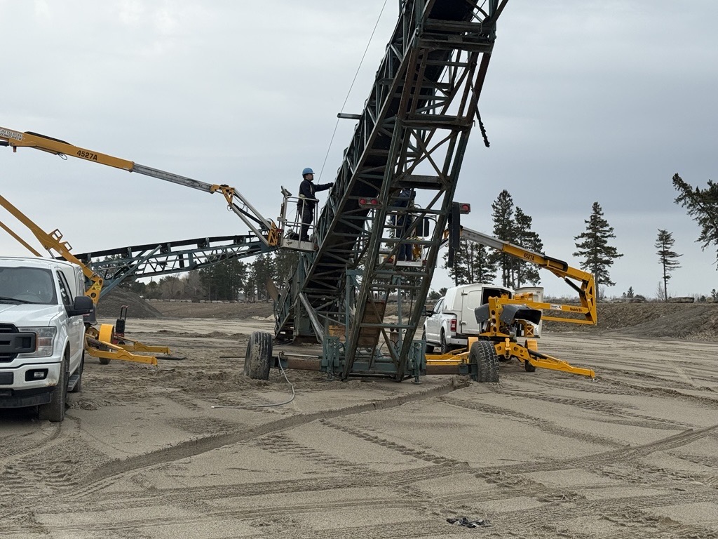 Field service install of weigh scale conveyors