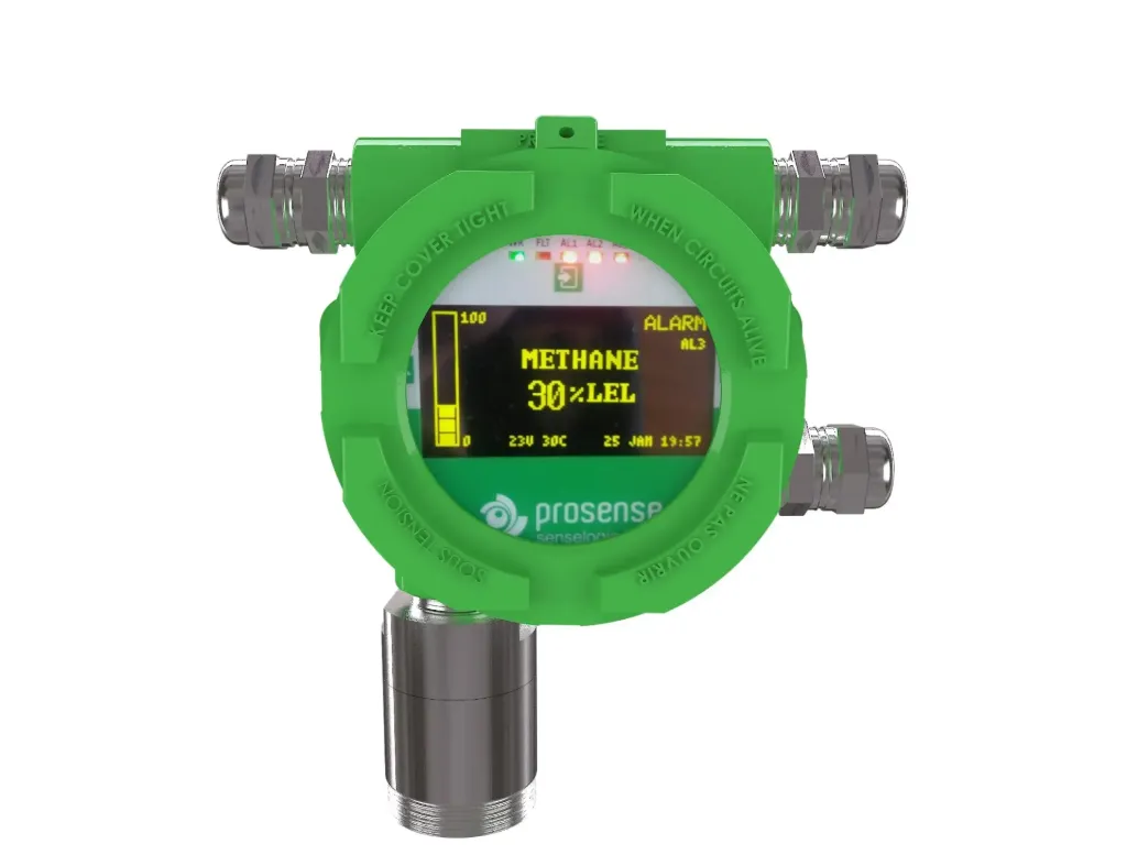 PQD-5935 - Détecteur de gaz Xylène Pellistor, Avec écran (Standard, Aluminium)